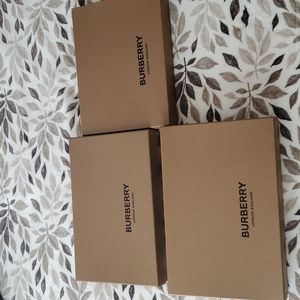 Empty Burberry boxes